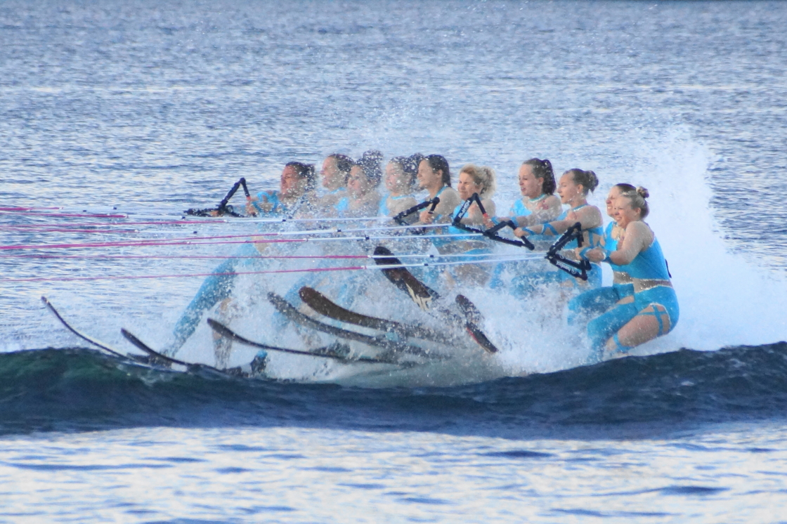 <center>Act V, Jazz Line<br>Never saw a wave propagate through a line of skiers before.</center>