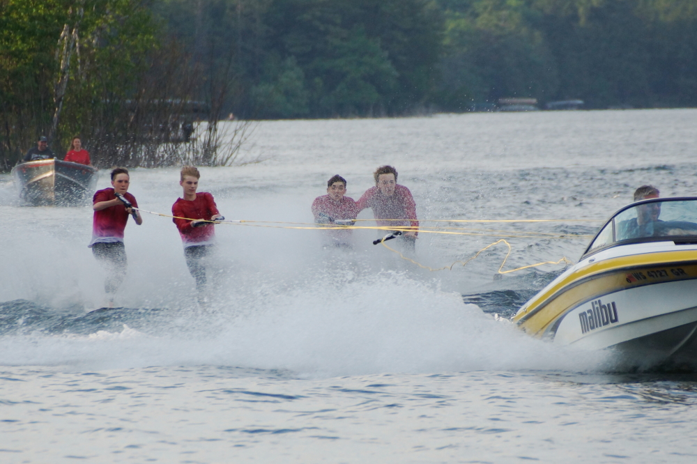 <center>Act VII,  Canoe Paddle Battle.</center>