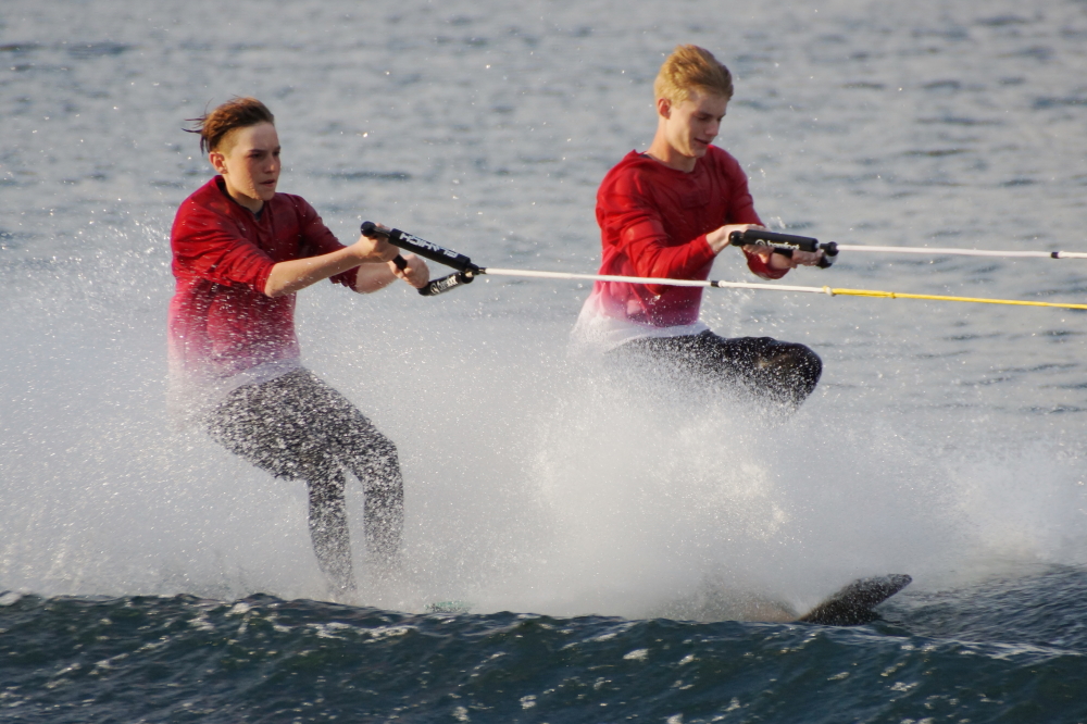 <center>Act VII,  Canoe Paddle Battle.</center>
