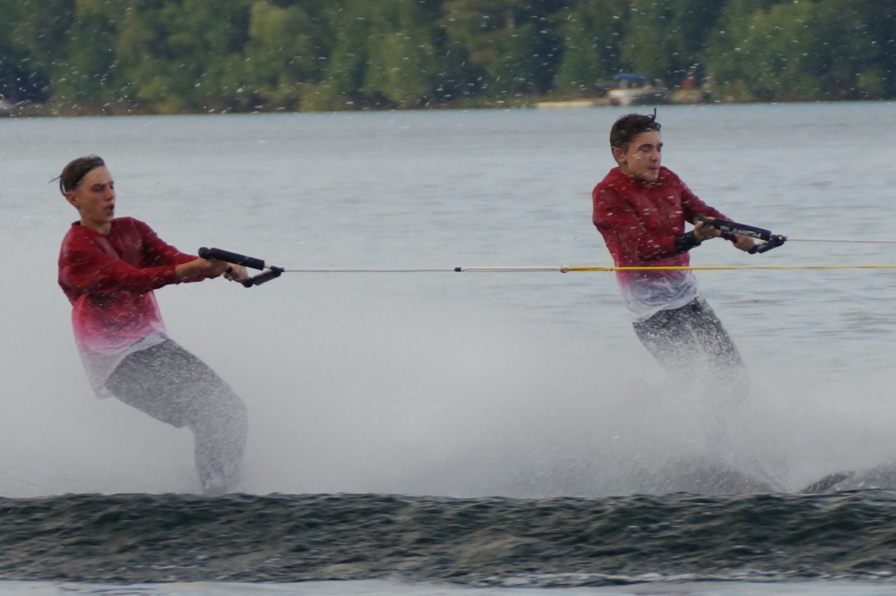 <center>Act VI,  Canoe Paddle Battle.</center>