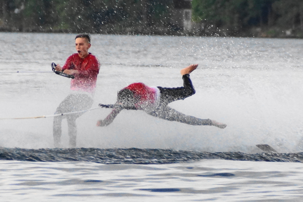 <center>Act VI,  Canoe Paddle Battle.</center>