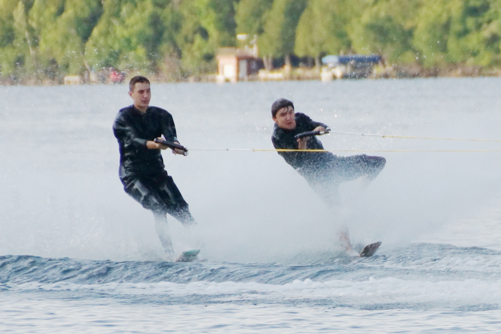 <center>Act XII,  Canoe Paddle Battle.</center>