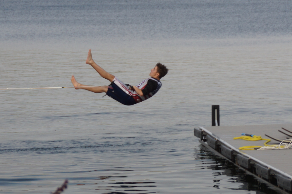 <center>Act IX,  Flying Barefoot Start.</center>